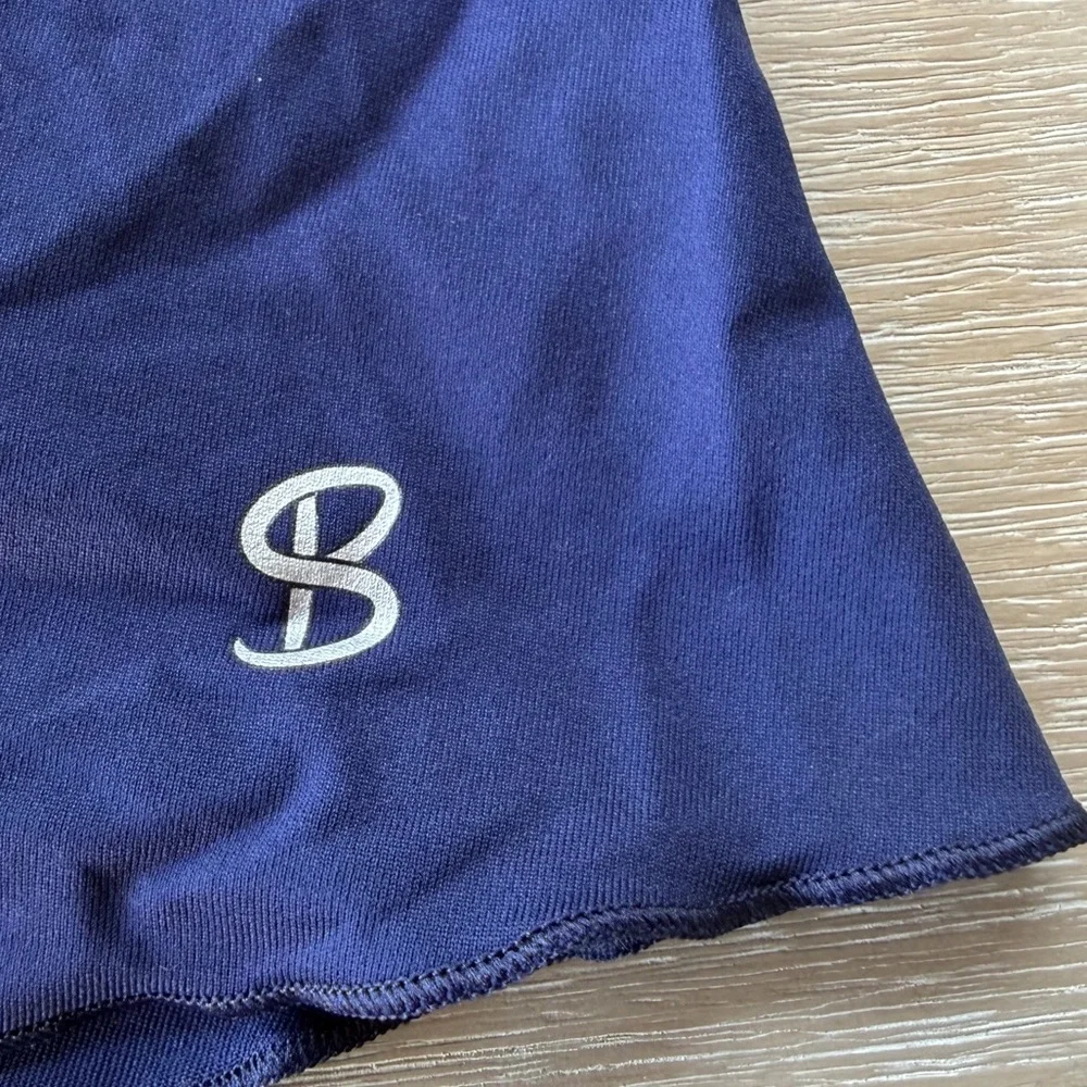 Sofibella Women's UV Protection Blue Tennis Pickleball Skirt Skort Large